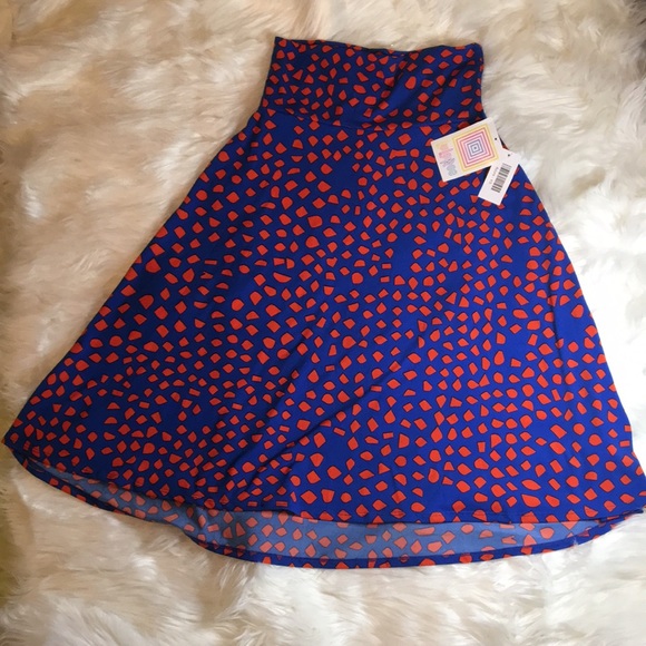 LuLaRoe Dresses & Skirts - NWT Lularoe comfy skirt blue and red Aline skirt